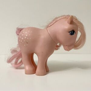 Vintage 1982 My Little Pony Cotton Candy Pink w/White Spots